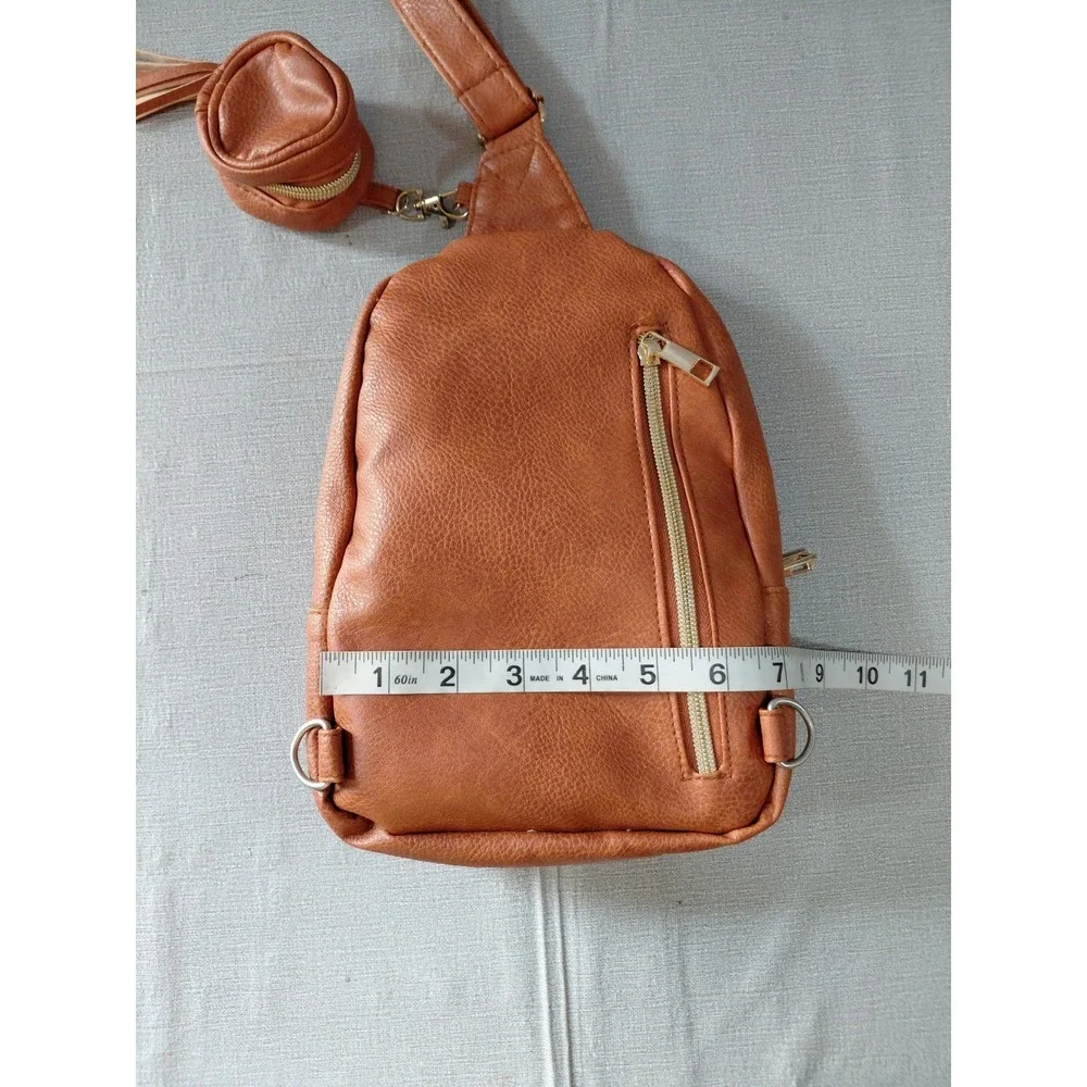 Purple Finch Mini Sling Crossbody Diaper Bag Backpack Pacifier Case Changing Pad